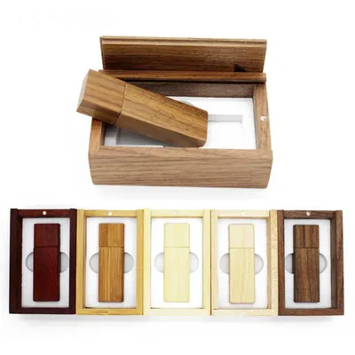 JASTER Fotografie Holzkiste USB-Flash-Laufwerk Memory Stick Pendrive 128 GB 64 GB 16 GB 32 GB 8 GB 4 Image