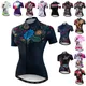 Weimostar 2024 Rad trikot Frauen Kurzarm Blume Fahrrad bekleidung Sommer MTB Fahrrad Trikot Tops