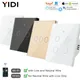 1 2 3 4 Gang 2 3 vie WiFi RF 433 mhz Tuya Smart Wireless Touch Lampada da parete con pulsante interruttore 220 V senza neutro UE Alexa Google
