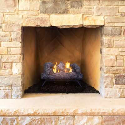 Pleasant Hearth 24" Southern Oak Vent Free Gas Log Set 30,000 BTU's