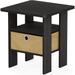 Andrey End Side Night Stand/Bedside Table with Bin Drawer 15.5"D x 15.5"W x 17.5"H