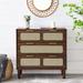 3 Drawer Dresser, Modern Rattan Dresser Cabinet for Bedroom,Living Room,Entrance