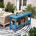 Polytrends Laguna All Weather Poly Outdoor Console Table - Two Shelf