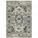 2' X 3' Beige Oriental Stain Resistant Indoor Outdoor Area Rug - 6' x 7'