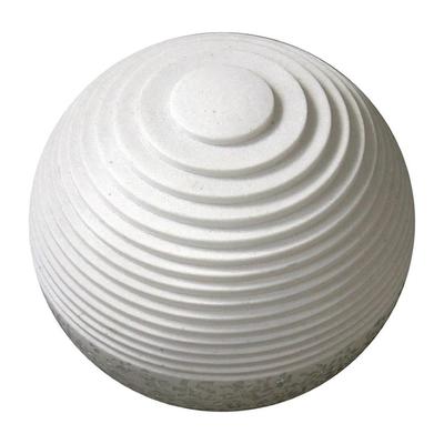 1 X 14 X 12 White Round With Lines And Light - Outdoor Ball - 6' x 7'