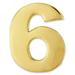 PinMart s Gold Number Six 6 Lapel Pin Anniversary Birthday Number Jewelry