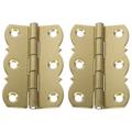 2pcs Brass Hinges Musical Instrument Hinges Piano Hinges Piano Accessories (Golden)