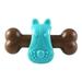 ZTGD Pet Chew Toy Durable Bone-shaped Pet Food Leakage Toy Safe TPR Material Dog Teething Toy Pet Supplies