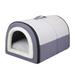 Toysmith Small Pet Dog House Cat Bed House Removable Kennel Warm for Cat Small Dogs 2 in 1 Puppy Houses Soft Pet Sleeping Bed Pet Bed Gray M