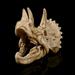 Augper Aquarium Landscaping Decoration Anima-l Skull Decoration Simulation Dinosaur Triceratop-s Skull Tricky Decoration Halloween Decoration