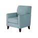 Armchair - Lark Manor™ Aravis 30" Wide Armchair Wood/Polyester/Fabric in Blue/Brown | 38 H x 30 W x 32 D in | Wayfair
