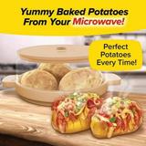 Teissuly Yummy Can Potatoes SEEN-ON-TV Enjoy a Perfectly Baked Microwave Cooks in Minutes Tender & Fluffy Spuds Endless Potato-Possibilities Easy to Clean Dishwasher-Safe 8 In