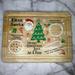 Cuhas Wooden Personalised Christmas Eve Tray/board Milk And Cookies For Santa Claus Christmas Eve Plate