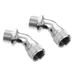 2 Pcs Shower Hand Held Connector Showerhead Adjustable Sprinkler for Hose Extender