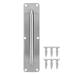 Eddwiin Door Handle - Stainless Steel Pull and Push Plate Door Access Door Pull Handle with Screws (2)