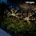 Ozmmyan Holiday Decor 2pcs 8 Features Solar Lights Outdoor Lights Garden Lights Garden Lights Ground Plug Lights Home Decor Clearanc