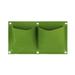 LSLJS Wall Hanging Planter Bags 2 Pockets Wall Mount Non-Woven Fabric Planting Bags Heavy Duty Aeration Planter Pot Wall Plant Holder Flower Growing Pouch Decorative Wall Plants Container