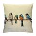 COMIO Lumbar Pillow Decorative Throw Pillows Small Throw Pillows for Couch Hand-Painted Outdoor Birds Pillowcases Spring Summer Pillows Decorative Throw Cushion Coversfor Sofa Teal Blue