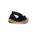 Teeny Toes Booties: Espadrille Wedge Casual Blue Solid Shoes - Kids Girl's Size 1