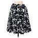 Adrienne Vittadini Casual Skirt: Black Floral Bottoms - Women's Size Small