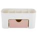 VIFER Makeup Storage Box Multifunctional Desk Desktop Organizer Drawer Stationery Holder Makeup Storage Box Cosmetic Organizer with Drawers Home(Pink)