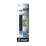 5 X Value Pack of 6 - Pilot G2 Gel Ink Refill 2-Pack for Rolling Ball Pens Fine Point Blue Ink (77241)