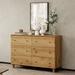 Latitude Run® Solid Wood 6 - Drawer Accent Chest Wood in Brown | 32.4 H x 47.2 W x 15.3 D in | Wayfair 1161EDEFE7314716AAB8101B0DAFB7EB