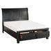 Alcott Hill® Bethzaida Storage Sleigh Bed, Solid Wood in Black | 57 H x 65 W x 96 D in | Wayfair D216C952F3DB497BA82676CDE9BF7125