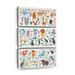 Zoomie Kids Alphabet Animals Chart On Canvas 3 Pieces by SweetTeachings Set Canvas in Black | 45 H x 28 W x 1.25 D in | Wayfair