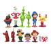 Grinch Christmas Decorations Christmas Toys Hedgehog Game Action Figures 12pcs 2.4 Tall Figures Toys Action Figure Set Perfect Kids Gifts Cake Decoration Hand Made Model Doll