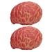 2pcs Scary Bloody Simulation Brain Realistic Organ Prank Prop Halloween Party Haunted House Decorations