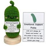 Hot-selling Emotion Cucumber Handmade Woven Doll Creative Gift Decoration Gift
