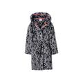 Kids Grey with Black Shadow Leopard Dressing Gown