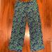 Lilly Pulitzer Pants & Jumpsuits | Lilly Pulitzer Elephant Print Drawstring Wide-Leg Pants Blue/Green Size S | Color: Blue/Green | Size: S