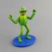 Disney Toys | Kermit Muppets Pvc Figure Blue Base Muppet Holding Company 3 Inch | Color: Green | Size: 3 Inch