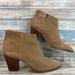 J. Crew Shoes | J Crew Taupe Suede Ankle Boots | Color: Tan | Size: 10