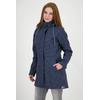 Softshellmantel DEPROC ACTIVE "TWIN PEAK DOTS WOMEN", Damen, Gr. 54 (XXL), blau (navy), 96% Polyester; 4% Elasthan, casual, Langarm Windstopperbündchen mit verstellbarem Klettverschluss,mit Schneefang,mit Daumenlöchern, Mäntel, auch in Großen Größen...