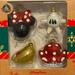 Disney Holiday | Disney Parks Four Piece Ornament Set! | Color: Black/Red | Size: Os