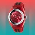 Gucci Accessories | Gucci ‘Sync Ya137303’ Midsize Watch. Pure Luxury Red Sports Watch 46mm | Color: Red/Silver | Size: Os