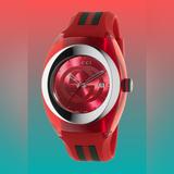 Gucci Accessories | Gucci ‘Sync Ya137303’ Midsize Watch. Pure Luxury Red Sports Watch 46mm | Color: Red/Silver | Size: Os