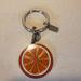 Coach Accessories | Coach Signed Orange Enamel Fruit Keychain Keyring | Color: Orange/Silver | Size: Os