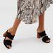 Free People Shoes | Free People Rosie Ruffle Heel Black Suede Shoes Size 37 | Color: Black | Size: 37eu