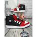 Adidas Shoes | Adidas Forum Mid Mens Sz 11 Red Black Scarlet Retro Basketball Shoes Sneaker New | Color: Black/Red | Size: 11