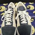Vans Shoes | Euc Mens Vans Off The Wall Old Skool Suede Skateboard Shoes 751505 Cream/Blue | Color: Cream | Size: 10.5