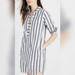 Madewell Dresses | Madewell Shirt Dress | Color: Blue/Silver | Size: Xs