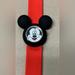 Disney Accessories | New Mickey Mouse Disney Snap Slap Band Watch Red Black | Color: Black/White | Size: Os