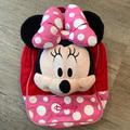 Disney Accessories | Disney Minnie Mouse Red & Pink Polka Dot Small Backpack | Color: Pink/Red | Size: Osg