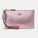 Coach Bags | Coach Metallic Pink Leather Wristlet Limited Edition Detachable Strap | Color: Gold/Pink | Size: 7 1/2" (L) X 4 3/4" (H) X 1/2" (W)