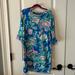 Lilly Pulitzer Dresses | Lilly Pulitzer Size Large Girls Stretch Cotton Dress | Color: Blue/Pink | Size: Lg