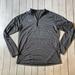 Under Armour Shirts | Men’s Under Armour Half Zip Shirt. Gray And Black Striped. Large. | Color: Black/Gray | Size: L